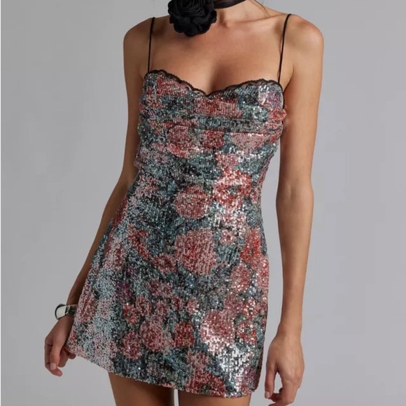 For Love and Lemons Sequin Dress - Picture 1 of 5